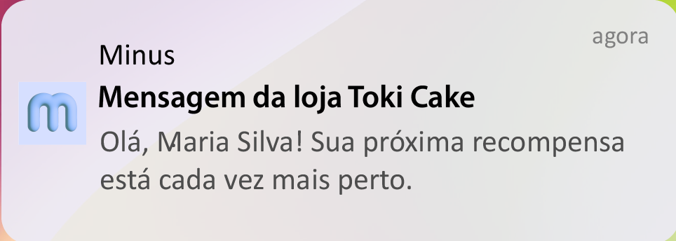 Notificação do MINUS: falta 1 carimbo